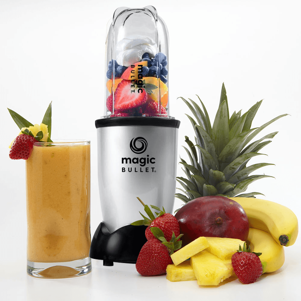 Liquidificador Individual Blender Nutribullet Magic Bullet 200W Cinza (127v)- 7 Itens