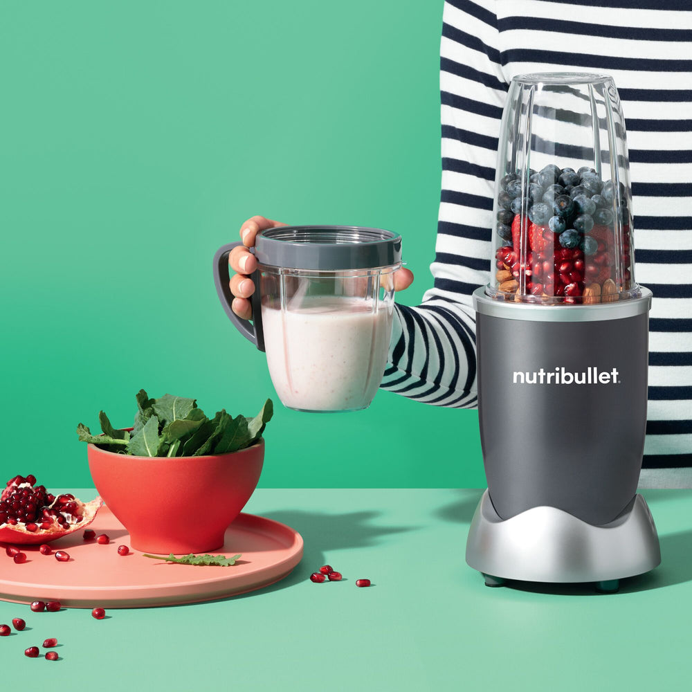 Nutribullet 600W Cinza - Liquidificador Individual Blender E Extrator De Nutrientes