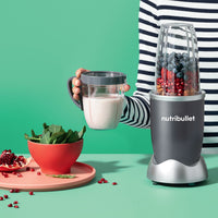 Nutribullet 600W Cinza - Liquidificador Individual Blender E Extrator De Nutrientes